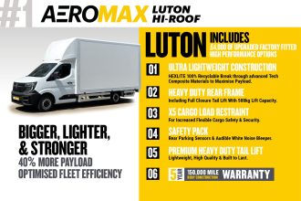 2025 Renault AeroMAX Hi-Roof 4.1M x 2.5M Luton Van