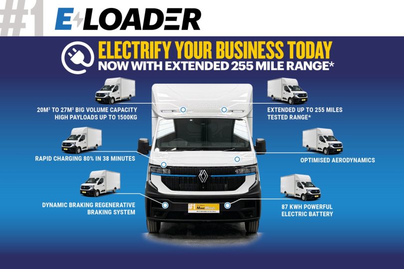 New MaxiMover Electric Low Loader Luton Vans