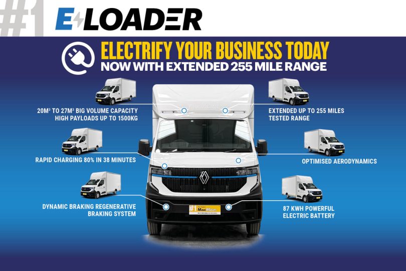 100% Electric High Payload Low Loader Van